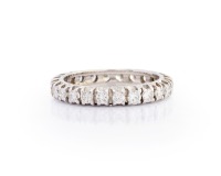 DIAMOND ETERNITY WHITE GOLD RING
