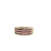 PINK SAPPHIRE WHITE GOLD BAND - 3
