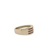 PINK SAPPHIRE WHITE GOLD BAND - 4
