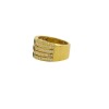 RUBY, SAPPHIRE AND DIAMOND GOLD RING - 3