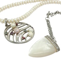 THREE PENDANT NECKLACES