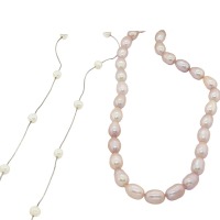 TWO FRESHWATER CULTURED PEARL NECKLACES