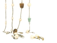 COLLECTION OF GEM SET BRACELETS AND EARRINGS