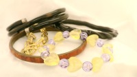 THREE BANGLES AND TWO BRACELETS