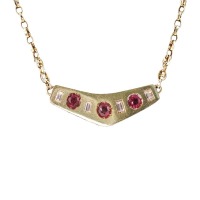 BESPOKE FINE RUBY AND DIAMOND NECKLET
