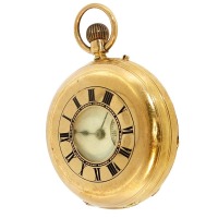 HALF HUNTER POCKETWATCH BY J.J. STOCKALL & SONS
