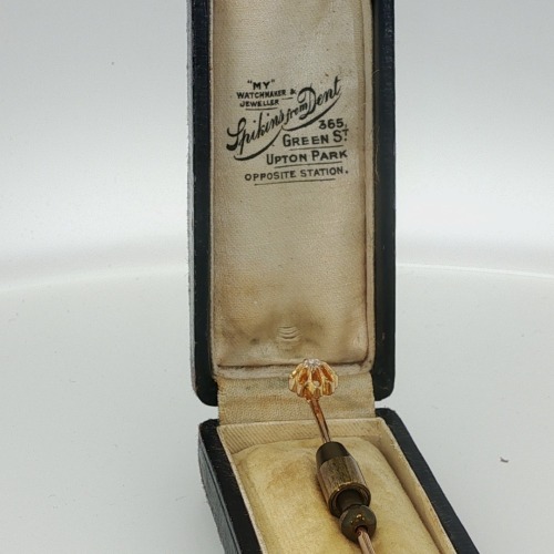 ANTIQUE DIAMOND GOLD STICK PIN