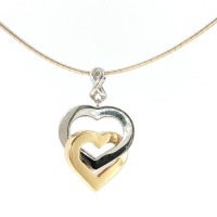GOLD PENDANT ON OMEGA CHAIN BY RANCANGELO