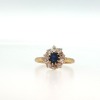 ANTIQUE SAPPHIRE AND DIAMOND RING - 2