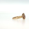 ANTIQUE SAPPHIRE AND DIAMOND RING - 5