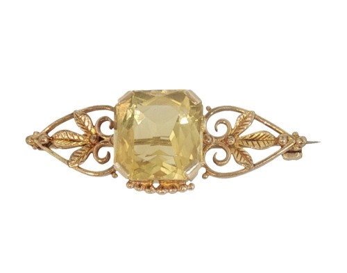 CITRINE BROOCH