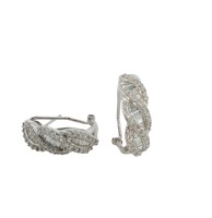 DIAMOND CROSSOVER EARRINGS