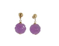 LAVENDER JADE EARRINGS