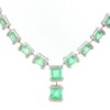 COLOMBIAN EMERALD AND DIAMOND NECKLACE - 5