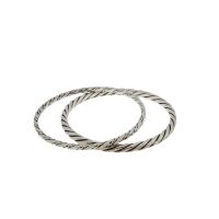 TWO DANISH STERLING SILVER BANGLES