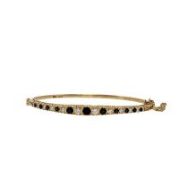 SAPPHIRE AND DIAMOND BANGLE