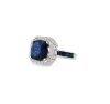 CEYLON SAPPHIRE AND DIAMOND RING - 2
