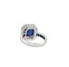 CEYLON SAPPHIRE AND DIAMOND RING - 5