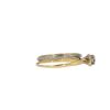 SOLITAIRE DIAMOND RING AND WEDDER - 4