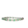 COLOMBIAN EMERALD AND DIAMOND BRACELET - 2