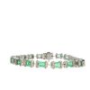 COLOMBIAN EMERALD AND DIAMOND BRACELET - 6
