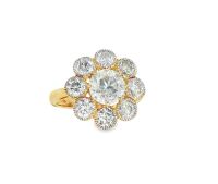 FLORAL DIAMOND CLUSTER RING
