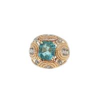 AQUAMARINE COCKTAIL RING