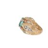 AQUAMARINE COCKTAIL RING - 2