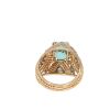 AQUAMARINE COCKTAIL RING - 3