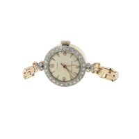 LADY&rsquo;S VINTAGE CYMA DIAMOND WRISTWATCH