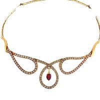 RUBY AND DIAMOND NECKLACE