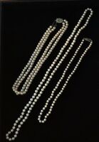 TWO PEARL AND ONE COSTUME NECKLACE