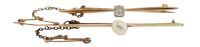 TWO ANTIQUE BAR BROOCHES